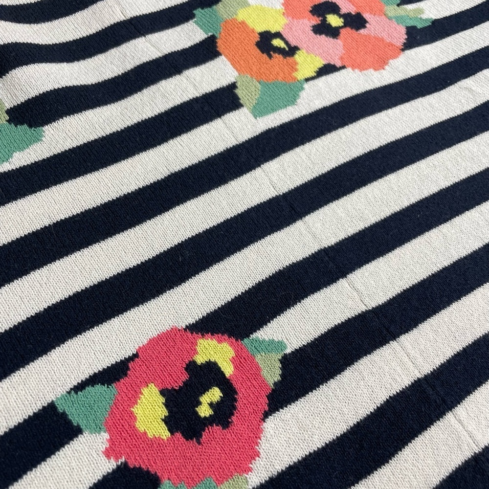 Weekend Max Mara black and white oversized cropped sweater with flowers - Picture 5 of 7
